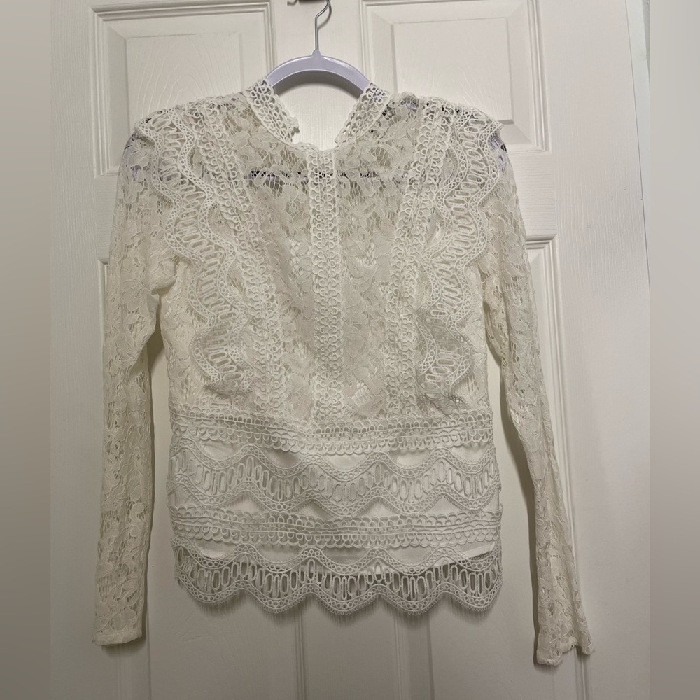 Farrow Angie Lace Top in White